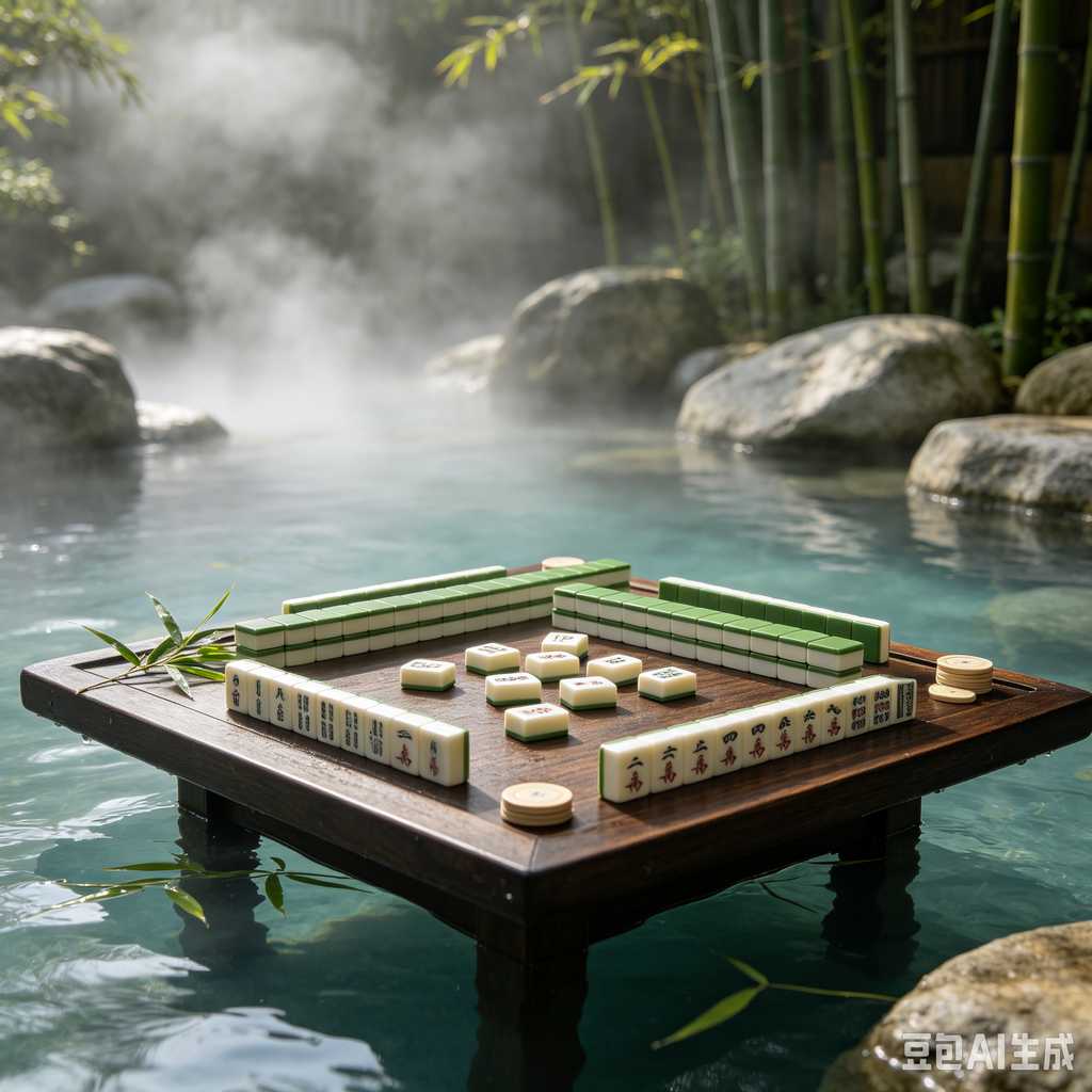 classic oriental board game mahjong